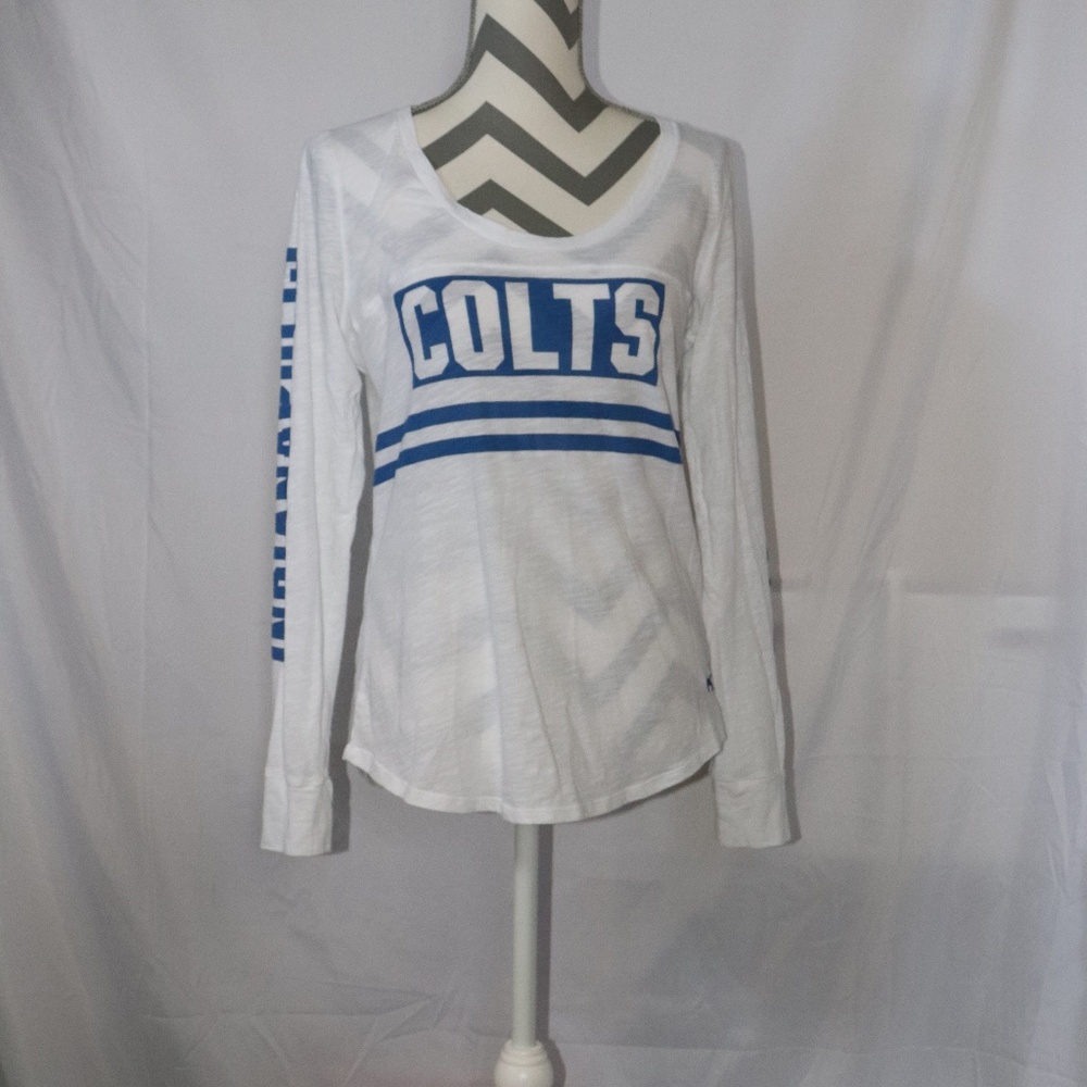 PINK VS Long Sleeve Colts T-Shirt - Size L